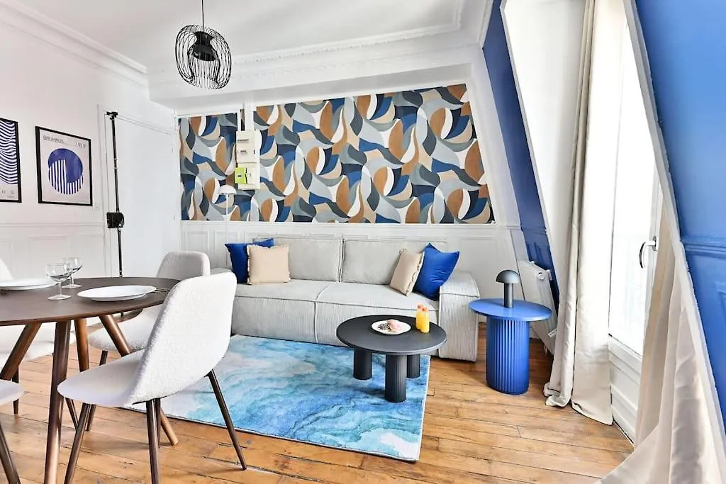 Appartement Paisible Centre De Paris - Bleu Apartment